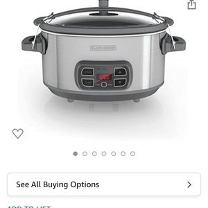 Black & Decker crock pot programmable 7 quart